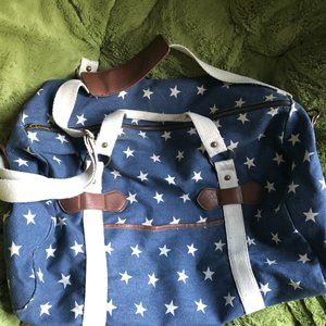 Blue Duffle Bag w/ Star Design